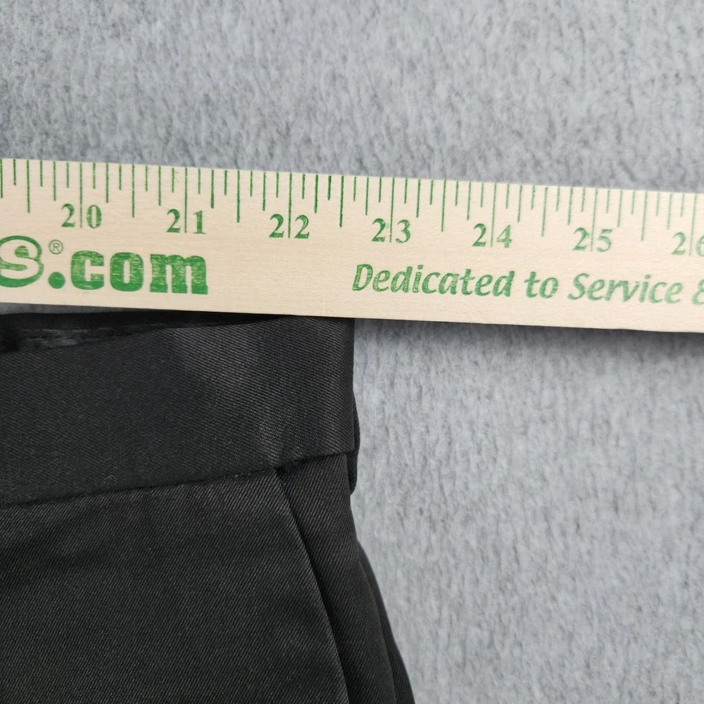 Haggar Dress Pants Mens 46x30 Black Cool 18 Performance Classic Comfort Waist
